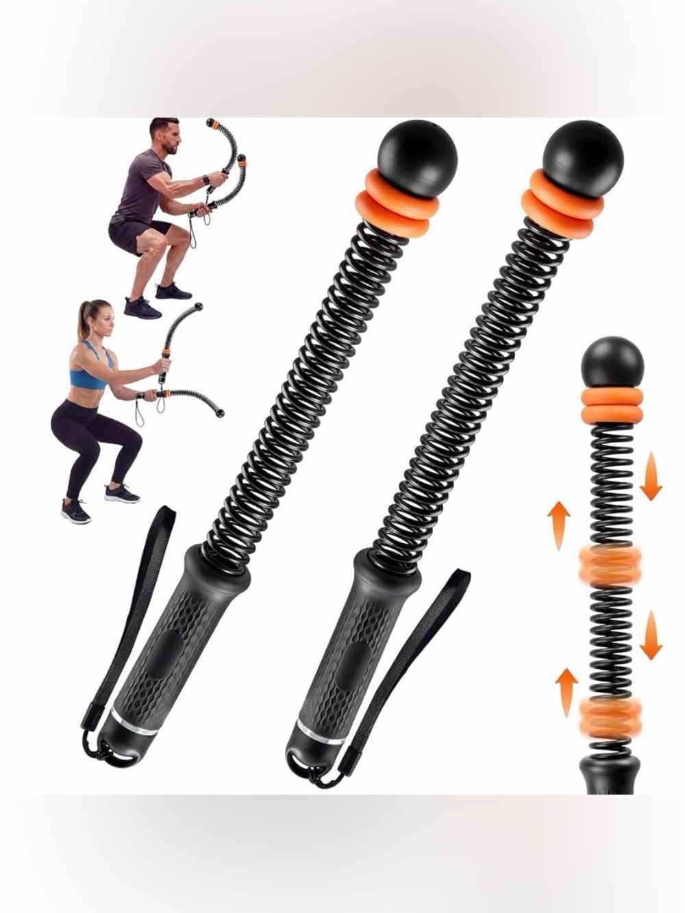 Battle Ropes Weignt Ropeless Battle Ropes 2-Pack, Quiet Home Gym Workout - Picture 7 of 7